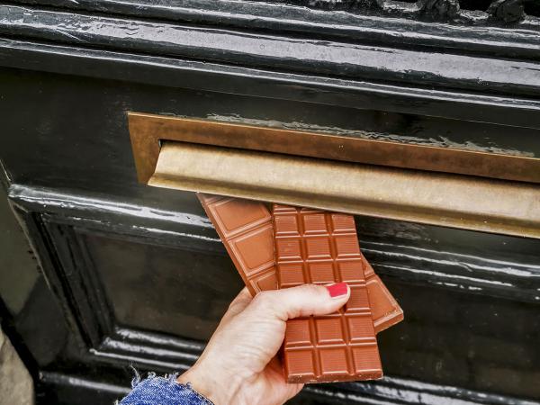Chocolade per post